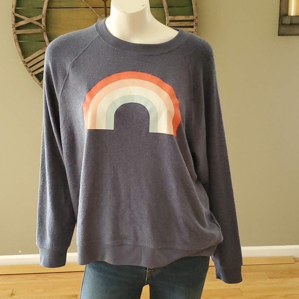 Wildfox Freedom Rainbow sweatshirt